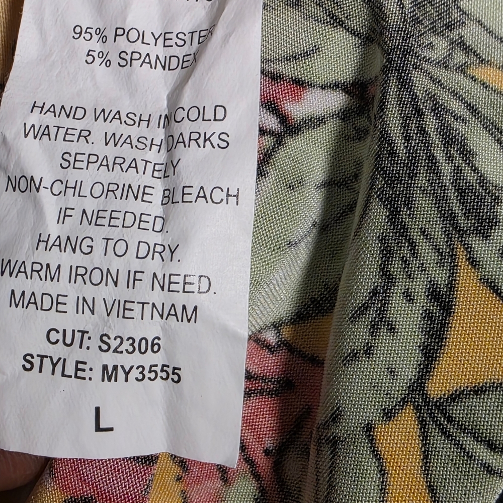Modern Attraction Women's Floral Yellow Sleeveless Top Size L - Picture 6 of 6